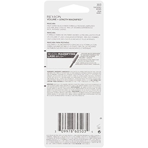 Revlon Volume + Length Magnified Mascara, Blackened Brown