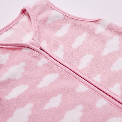 Micro Fleece Baby Sleep Sack 18-24 Months, 1.0 TOG Baby Sleeveless Wearable Blanket with 2-Way Zipper, Sleeping Bag for Baby Girl, 1 Pack, Pink Cloud