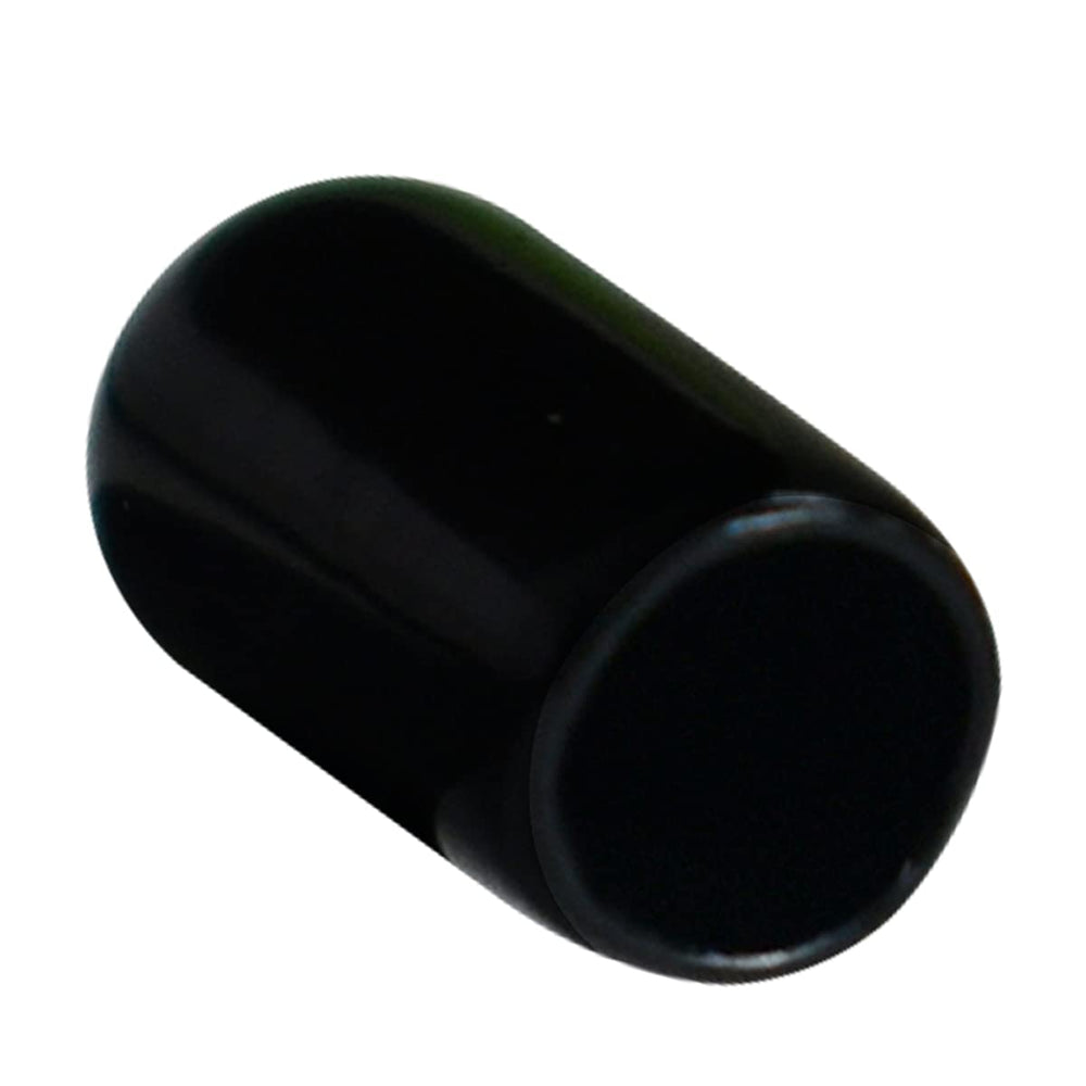 50pcs Vinyl Flexible End Caps, Rubber End Caps, Black Bolt Screw Thread Protector Safety Cover (5/16 Inch 8 mm)