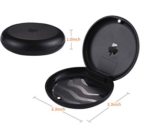 Retainer Cases,Solid Orthodontic Retainer Case (Black)