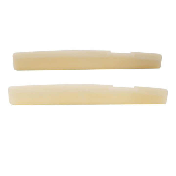 Pro 71.12mm Compensated Acoustic Guitar Unbleached Bone Saddle for 6-String Taylor Style (Set of 2)