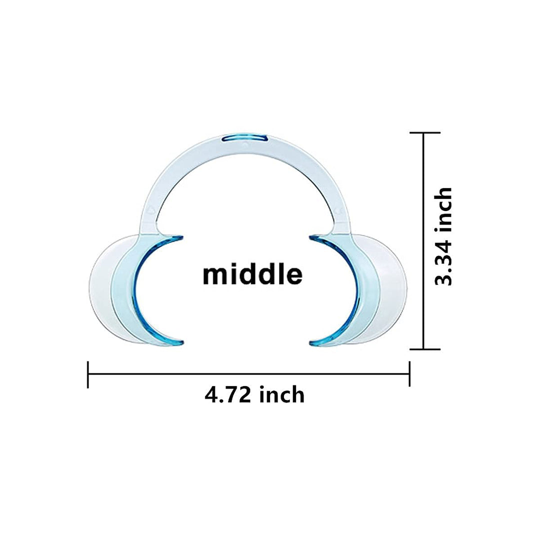 10 Pieces (Size M) C-Shape Cheek Retractor, Disposable Mouth Opener for Dental Teeth Whitening Mouth Guard or Speak Out Game