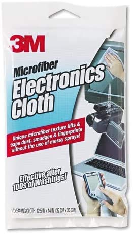 Products - - Microfiber Electronics Cleaning Cloth, 12.5 x 14.1, White - Sold As 1 Each - Keeps computers, monitors, TV screens, CD/DVD players and other electronic devices free from dust and smudges. - Safe to use on virtually any surface in t