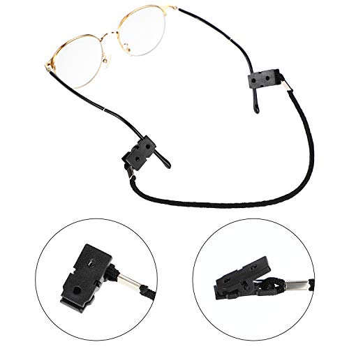 mens 6 Pieces Adjustable Strap Clips Retainers Windproof Clip Cap, Black, Large