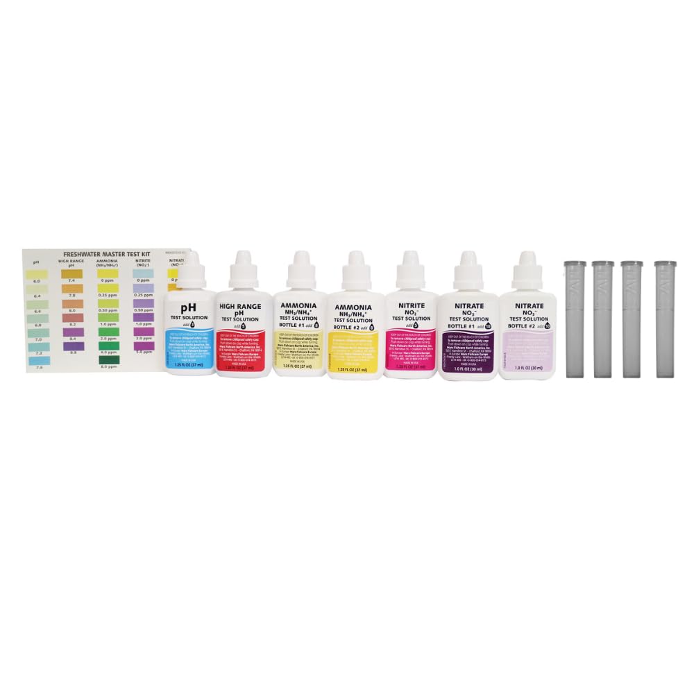 FRESHWATER MASTER TEST KIT 800-Test Freshwater Aquarium Water Master Test Kit, White, Single, Multi-colored