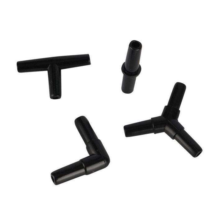Aquarium Airline Tubing Connectors I T L Y 40pcs Fish Tank Air Tube Adapters for 3/16 '' Air Line Hose (Black)