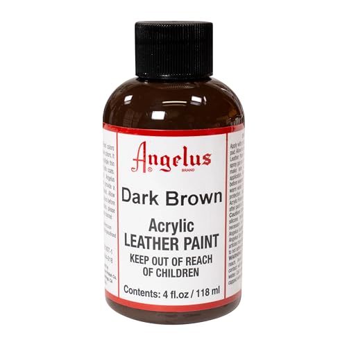 Acrylic Leather Paint, 4 Fl Oz (Pack of 1), Dark Brown