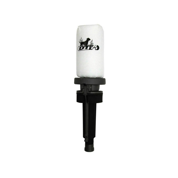 DT SYSTEMS Super Pro Durable Shock-Absorbing Waterfowl Upland Hunting Dog Training Dummy Launcher w/ Floating Scent-Holding Dummy, Bright White