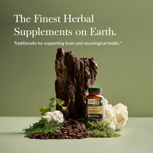 Lion’s Mane Mushroom - Brain & Nerve Health Support - 40 Vegan Capsules