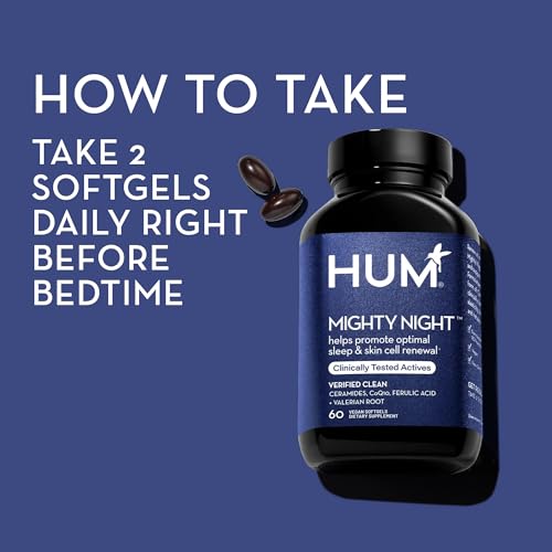 Mighty Night - Nighttime Supplement for Skin + CoQ10 & Ferulic Acid to Promote Skin Cell Turnover - Overnight Beauty Vitamins for Women (60-Count)