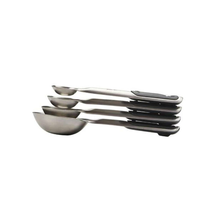 Good Grips 4 Piece Stainless Steel Measuring Spoons with Magnetic Snaps