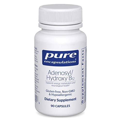 Adenosyl/Hydroxy B12 90's - High-Potency B Vitamin - for Energy Metabolism & Neurological Support* - Brain Support Supplement* - Vegan & Gluten Free - 90 Capsules
