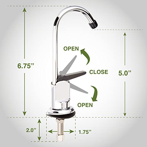3310-160-CH-B-Z Single Hole 1-Handle Low-Arc Drinking Water Faucet, Chrome Finish