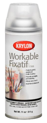 K01306 Workable Fixatif Spray Clear, 11-Ounce Aerosol,Matte