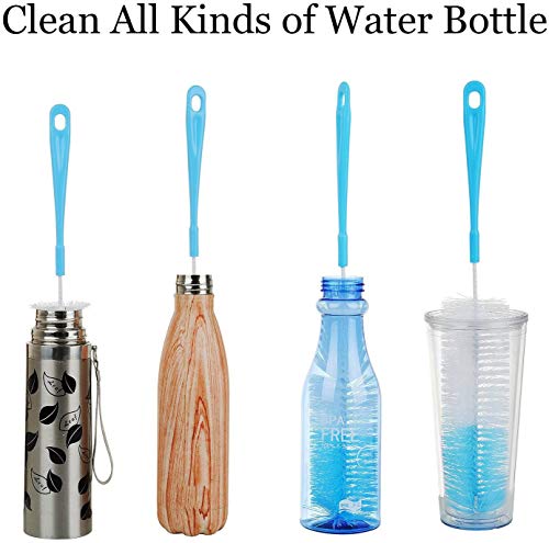 Polypropylene 17In Extra Long Bottle Cleaning Brush Cleaner For Washing Narrow Neck Beer, Wine, Kombucha, Thermos, Nalgene, Carafe, Yeti, S¡¯Well, Brewing Bottles, Hummingbird Feeder