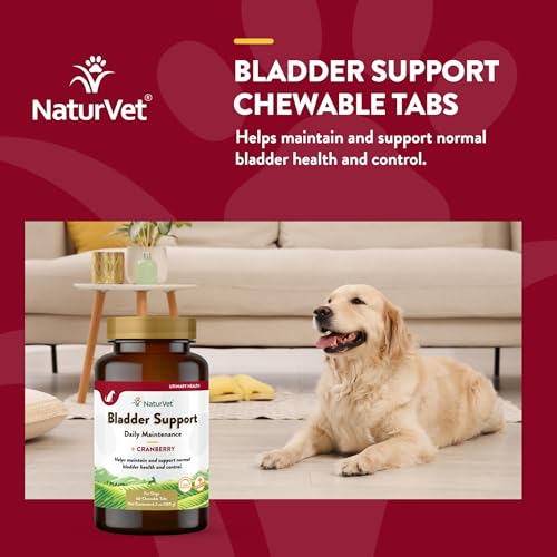 – Bladder Support for Dogs – Plus Cranberry | Supports Healthy Bladder Control & Normal Urination | 60 Time Release Chewable Tablets