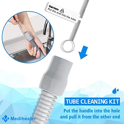 Premium CPAP Tube Hose Cleaning Brush (3 Packs) - Hose & Mask Brush,Supplies for Standard 22mm Diameter Tubing,Stainless Steel 7 Feet and 7 Inch Handy Tube Brush, Great-Value Supplies