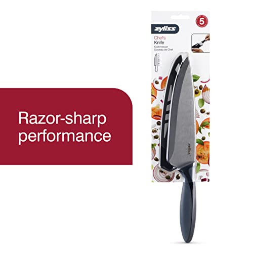 Utility Kitchen Knives with Sheath Covers - Dishwasher Safe - Stainless Steel Kitchen Knives Perfect for Cutting Meat, Vegetables & Fruit - 7.25 Chef Knife
