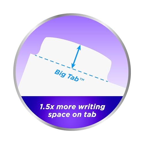 Avery Big Tab Write & Erase Durable Plastic Dividers for 3 Ring Binders, 8-Tab Set, Bright Multicolor, 1 Set (16130)