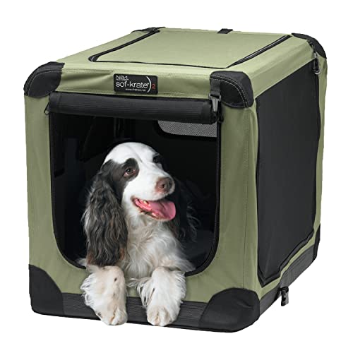 Soft-Krater Indoor and Outdoor Crate for Pets, Green