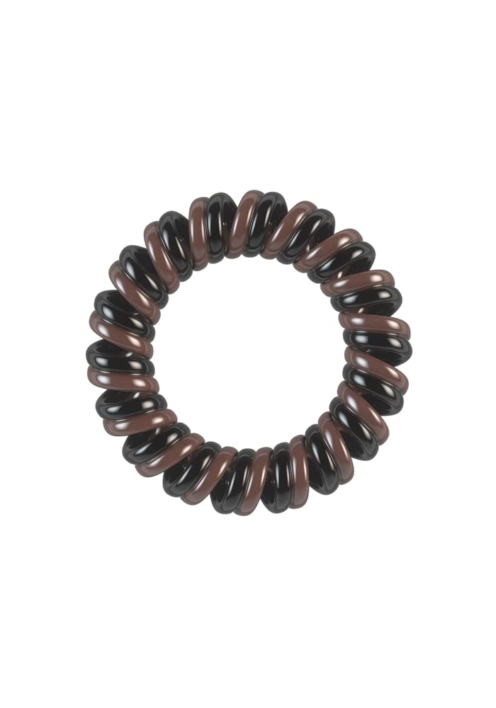 invisibobble Original Traceless Spiral Hair Ties - Pack of 8 (Extra Hold - Pink and Brown)
