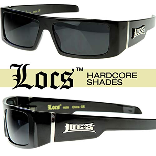 Locs - Official LOCS Hardcore Gangsta Shades Square Sports Frame Sunglasses L...
