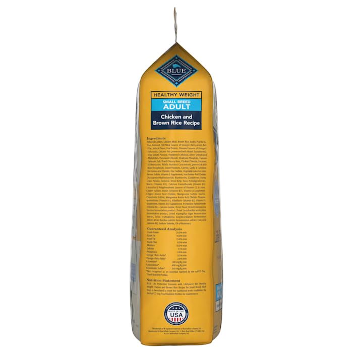 Life Protection Formula Healthy Weight Natural Small Breed Dry Dog Food, Supports an Ideal Weight, Made with Natural Ingredients, Chicken & Brown Rice Recipe, 15-lb Bag