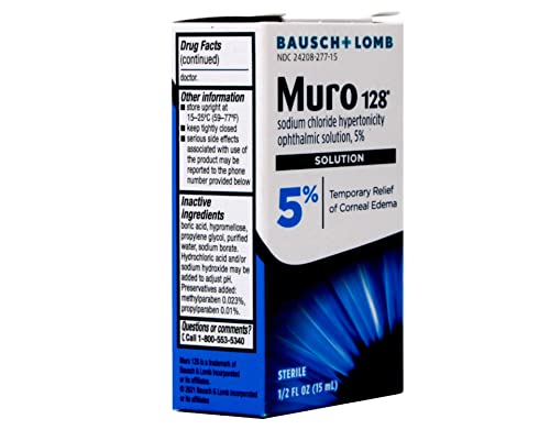 Muro 128 Ophthalmic Solution 5%, 0.5 Fl. Oz.