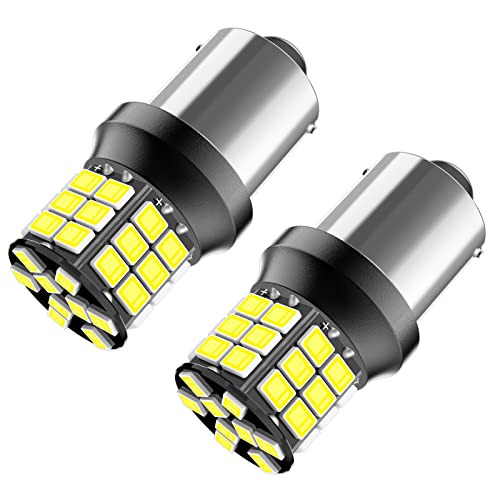1156 Led Bulb, 12V 24V Super Bright 1141 1003 BA15S LED Bulbs Used for Back Up Reverse Lights, Tail Lights, RV lights,Lawn Mower etc. Pack of 2pcs White