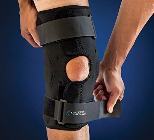 - 35003 Wraparound Hinged Knee Brace, Small, Black
