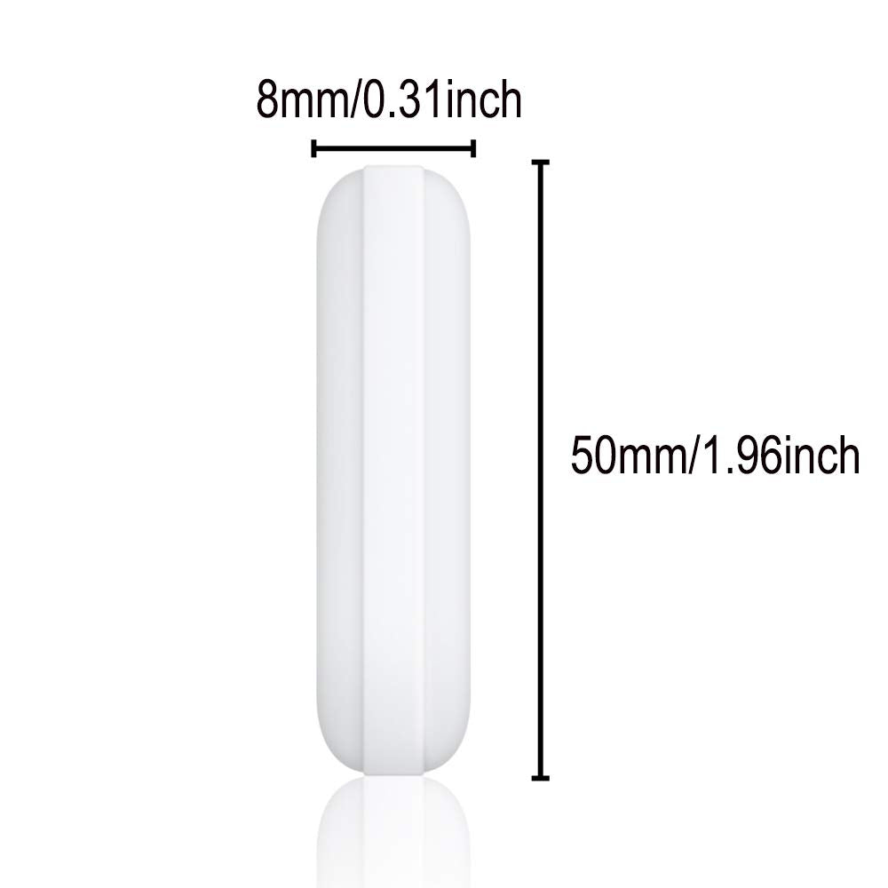 5 Pcs 50mm(1.97 inch) PTFE Magnetic Stirrer Mixer Stir Bar,White Color,Laboratory Bar,Stir Plate Bar,8mm50mm Stir Bars…