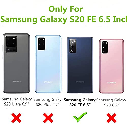Samsung Galaxy S20 FE Case 5G Cute Glitter Butterfly Full Camera Lens Protection Cases for Women Girls Soft TPU Clear Shockproof Bumper for Samsung S20 FE 6.5 Inch