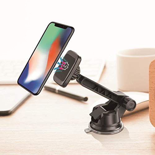 Dashboard Mount, Universal Magnetic Phone Holder for Car, Windshield Mount and Dashboard Mount Holder for Cell Phones and Tablets with Long Adjustable Arm – (New Rectangle Head)