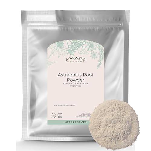 Astragalus Root Powder - Dried Herb for Tea, Natural Immune Support, Promotes Wellness, Certified Kosher, Non-GMO - Bulk 1 lb Bag