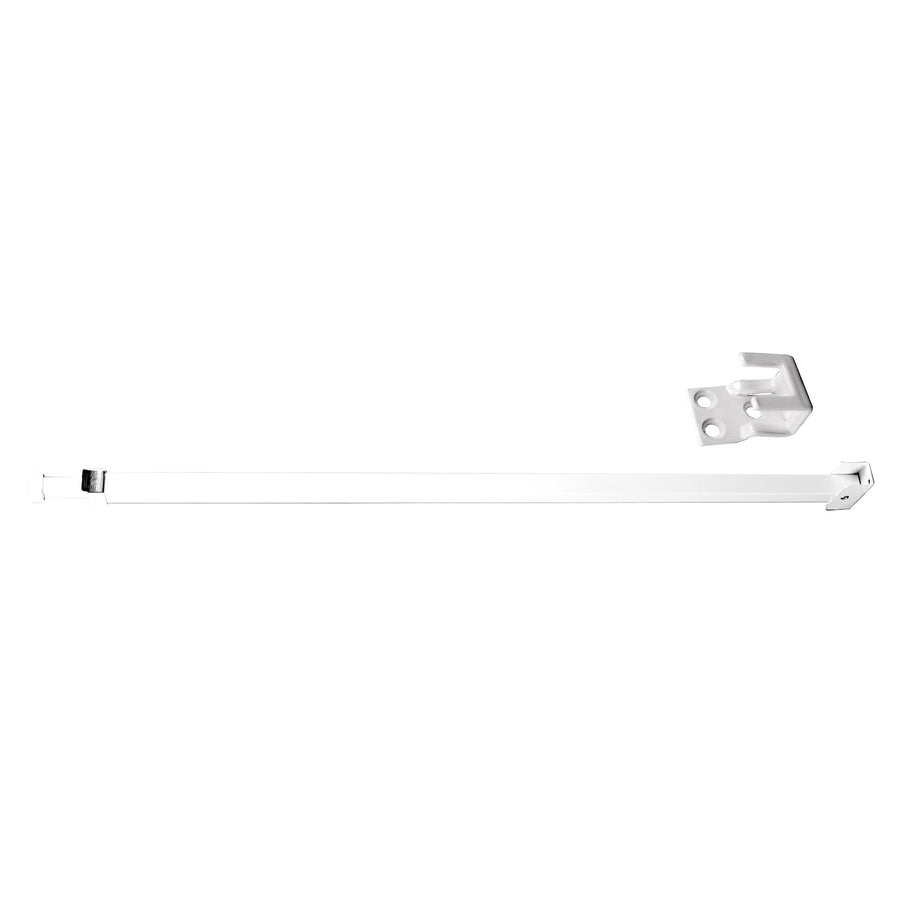 Prime-Line U 9921 28 In. to 48 In., Aluminum, White, Security Bar Lock (Single Pack)