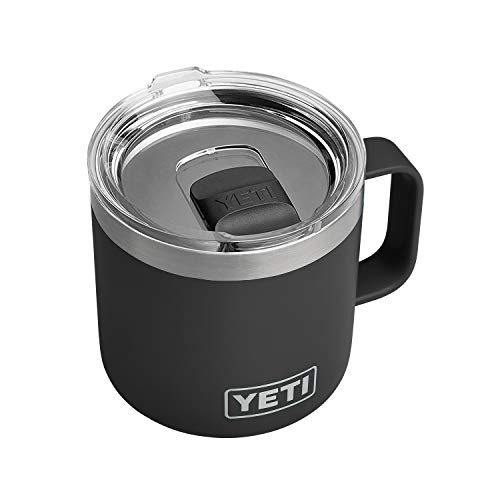Rambler 14 oz Mug, Vacuum Insulated, Stainless Steel with MagSlider Lid, Black