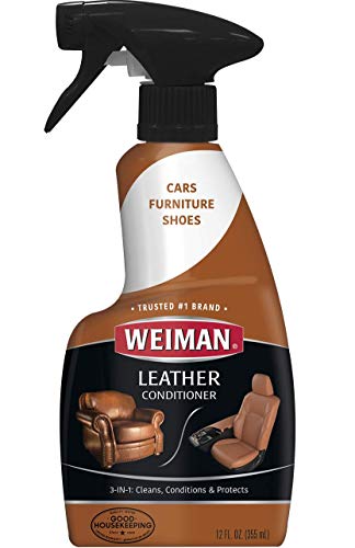 Leather Cleaner and Conditioner for Furniture - Cleans Conditions and Restores Leather Surfaces - UV Protectants Help Prevent Cracking or Fading of Leather Car Seats, Shoes, Purses