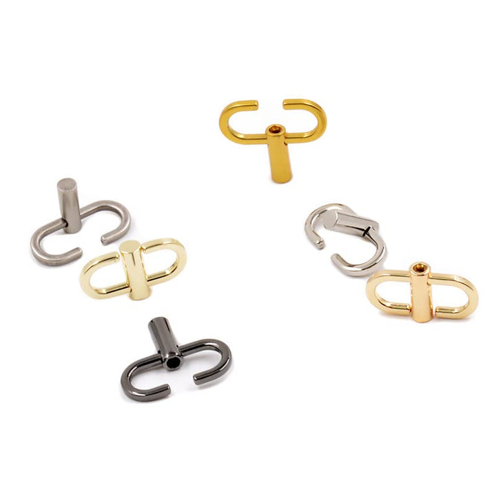 Adjustable Metal Buckles for Chain Strap Bag, Chain Links Tiny Clip to Shorten Length of Metal Chain (Pack of 5)