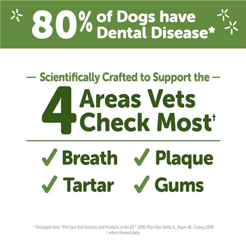 Wellness WHIMZEES Stix Dog Dental Treats, Natural Chews, Extra Small Size Stick, (56 Count)