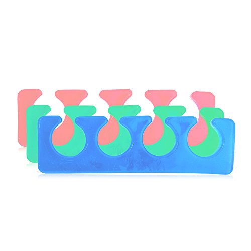2pcs/pair 12pairs/set Silicone Toe Separator Nail Art Manicure Finger Feet Care Braces Supports Nails DIY Tools