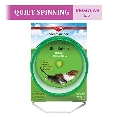 Silent Spinner Wheel For Pet Hamsters and Gerbils, Regular 6.5 Inch