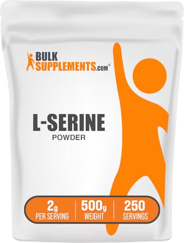 .com L-Serine Powder - Serine Supplement, Amino Acid Powder - Unflavored & Gluten Free, 2g per Serving, 500g (1.1 lbs) (Pack of 1)