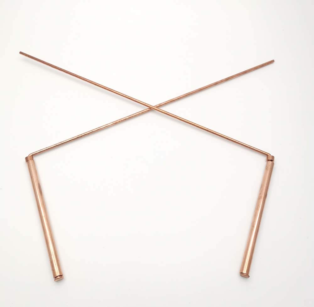 99.9% Copper Dowsing Rod- 2PCS Divining Rods with Bag - Detect Gold, Water, Ghost Hunting etc.