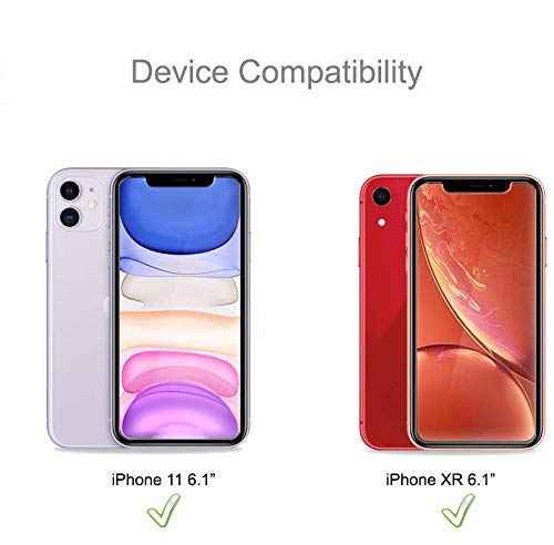 (2 Pack) Designed for Apple iPhone 11 and iPhone XR (6.1 inch) (Privacy) Anti Spy Tempered Glass Screen Protector with (Easy Installation Tray) Anti Scratch, Bubble Free