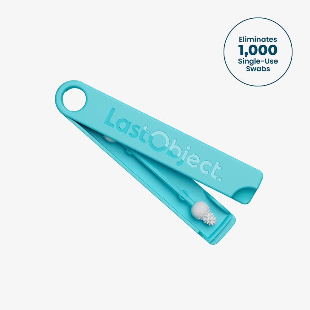 ® Reusable Cotton Safety Swabs for Baby Ear Cleaning - The Sustainable and Sanitary Alternative to Single-Use Q Tips - Easy to Clean and Zero Waste - Convenient Travel Case Holder