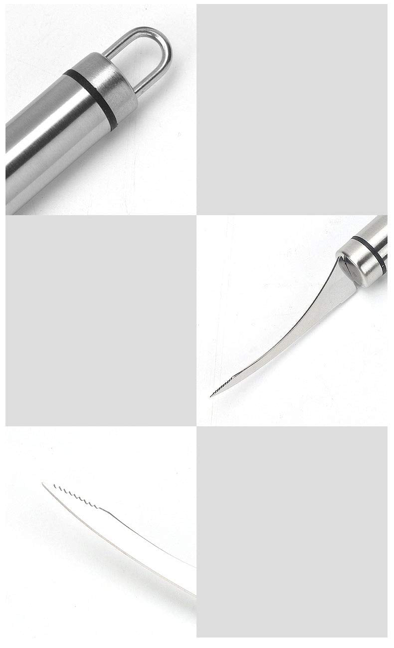 1 PCS Stainless Steel Shrimp Opener to Remove Shrimp Line Knife Cleaning Shrimp Line Profile Fish Belly Knife Shrimp Opener Shrimp Stripper Kitchen Tools