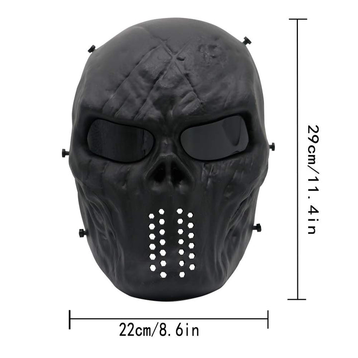 Full Face Airsoft Mask, for Masquerade Halloween Cosplay, Movie Props and Other Outdoor Activities