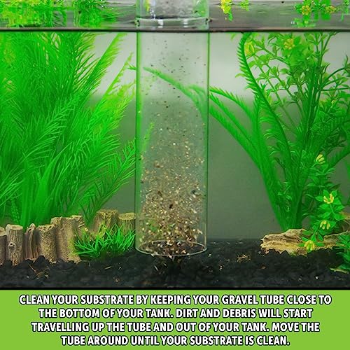 No Spill Clean and Fill Aquarium Maintenance System, Gravel Cleaner and Water Changer, 25 Foot