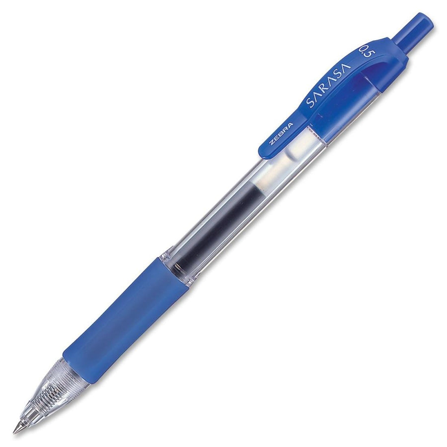 Sarasa Dry X20 Retractable Gel Pen, Fine Point, 0.5mm, Blue Ink, 12-Pack