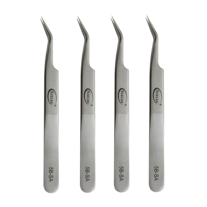 Volume Tweezers Stainless Steel Ultra Rigidity Curved Curved Pro Beauty Eyelash Extension Tool 5B-SA